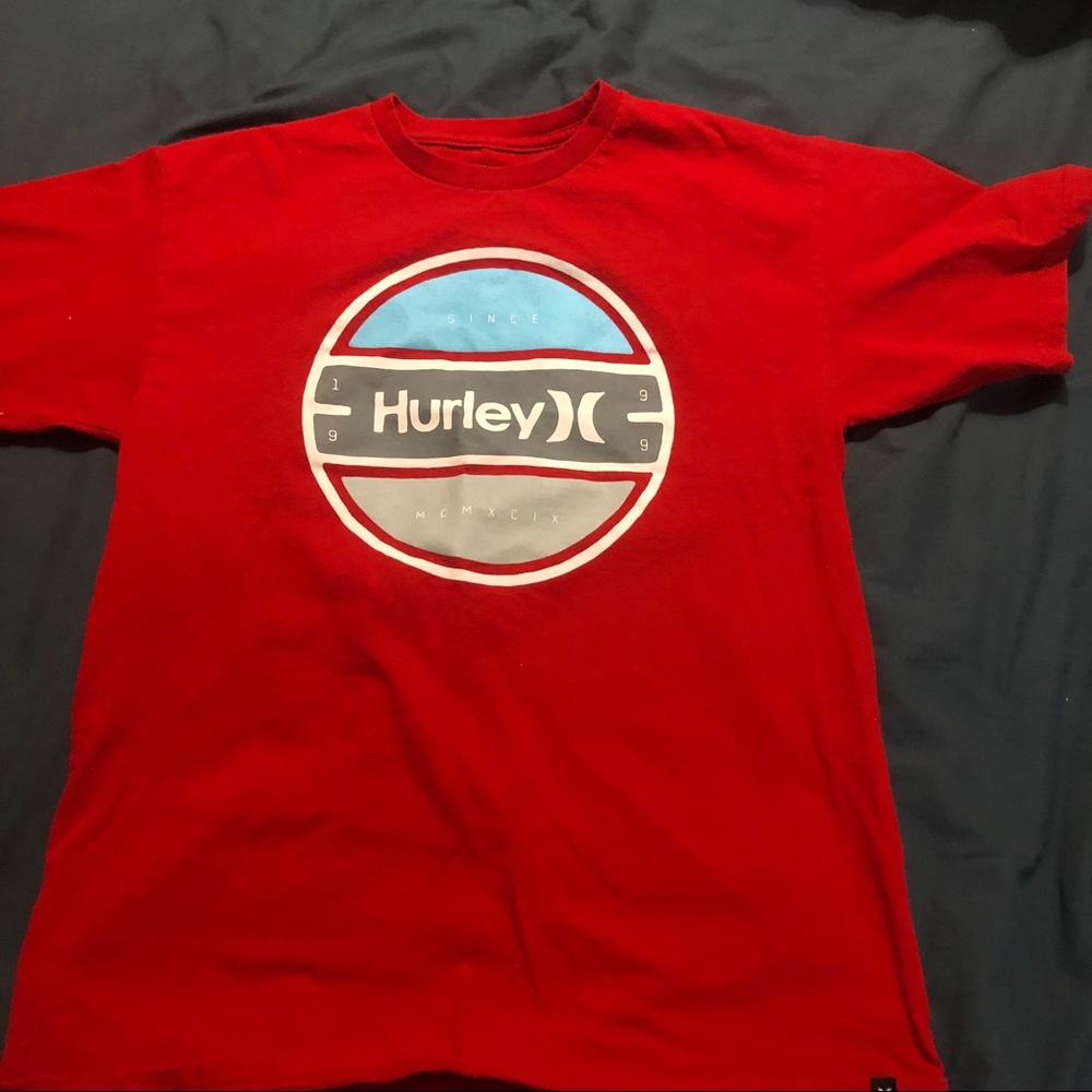 Hurley Unisex Red Tee Shirt